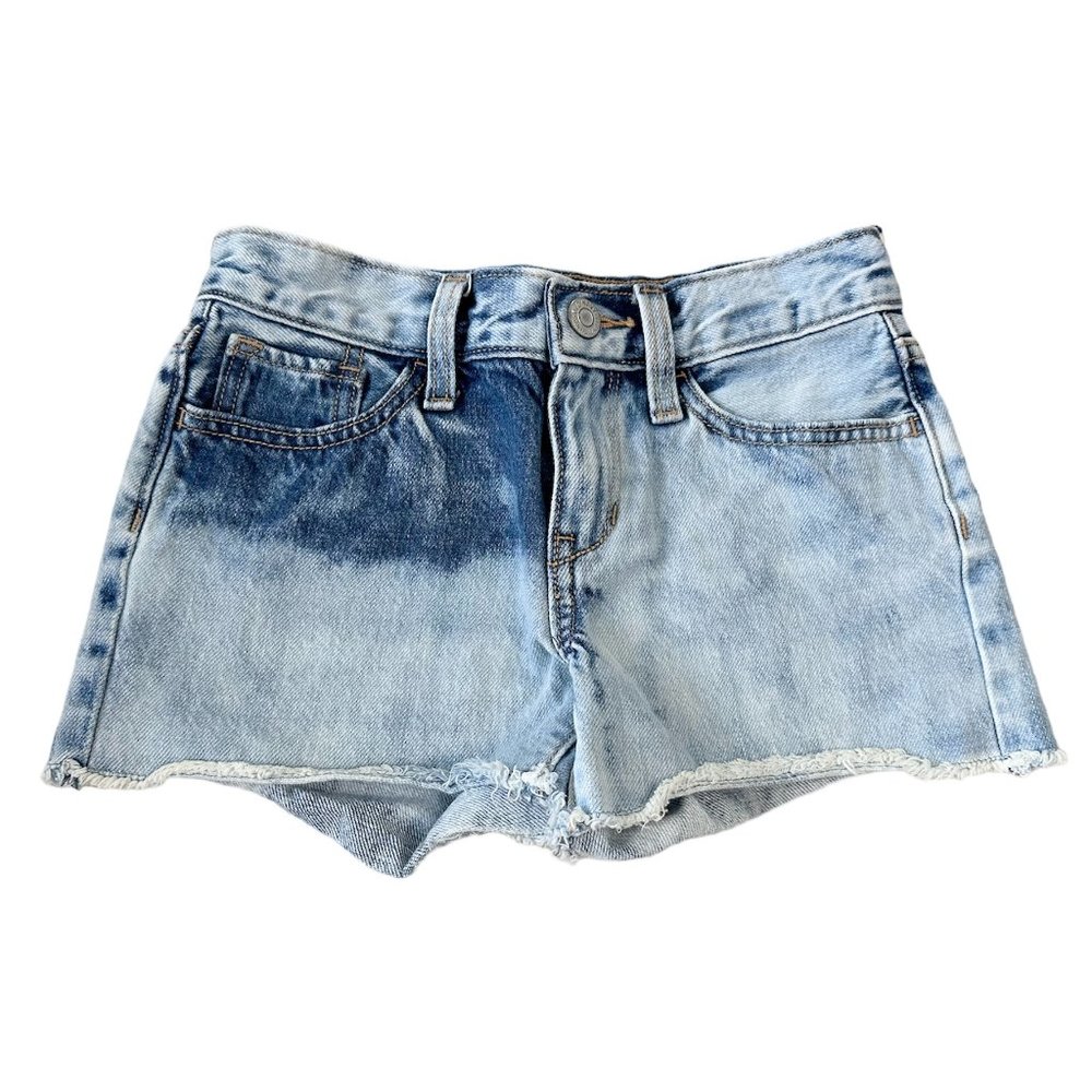 Old Navy Short Girls (Kids) Size 8, Faded Denim Adjustable Waist, Pre-Owned